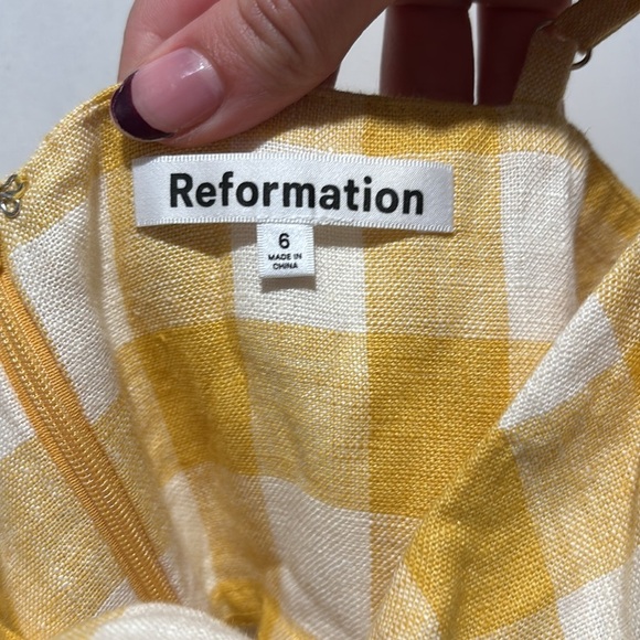 REFORMATION Ryland mini gingham dress - Picture 2 of 7